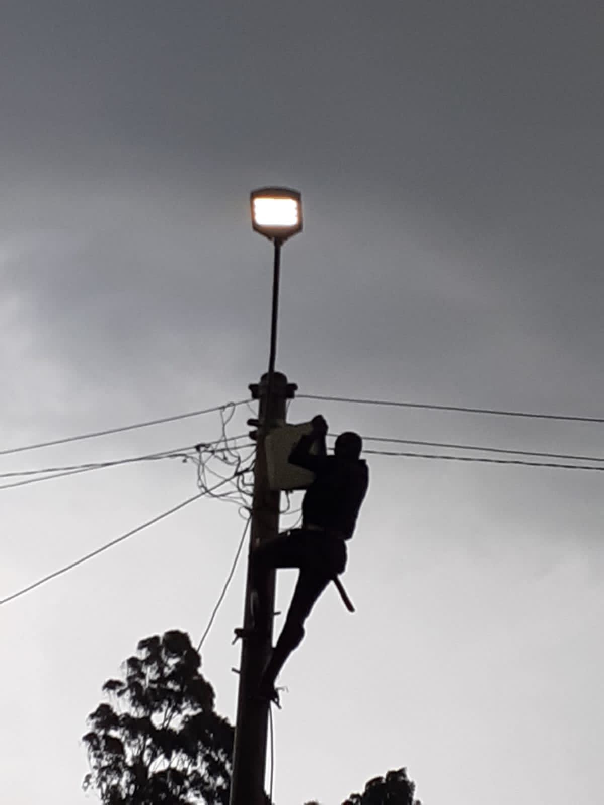 Vandalized street lights restored in Nyamira